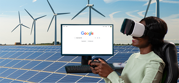 wind turbine energy with google